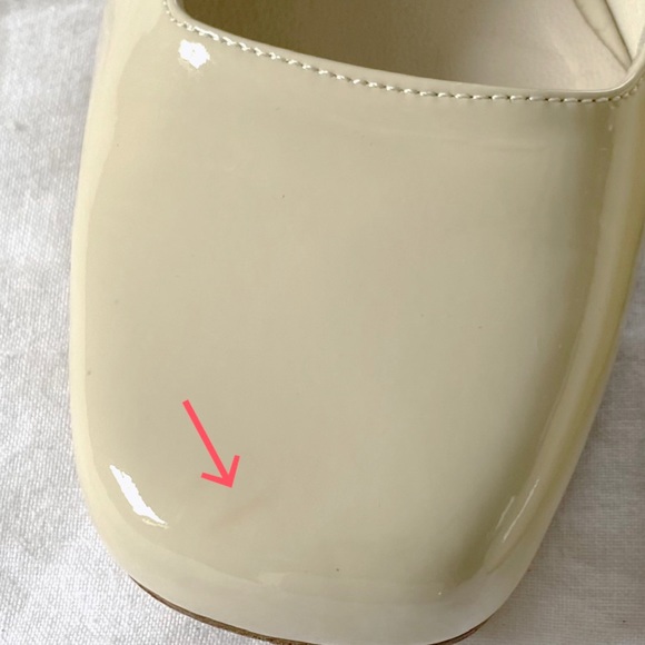Maryam Nassir Zadeh Mary Jane Pumps in Beige Patent Leather / Size 39 - Picture 8 of 11